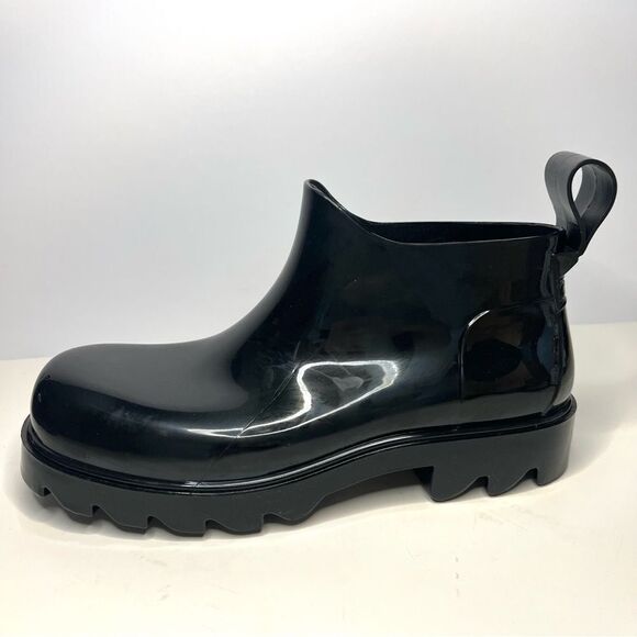 Free People High Street Low Top Slip On Lug Sole Rain Boot Black Size 10 - Picture 3 of 10